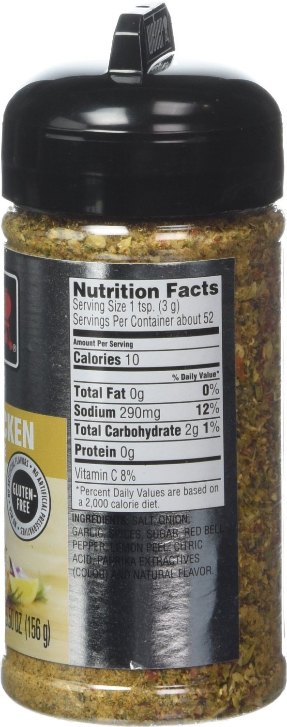 Weber Seasoning malt-inspired Can Chicken, 5.5 Ounce (Pack of 3), Model BHBUST051718A4005