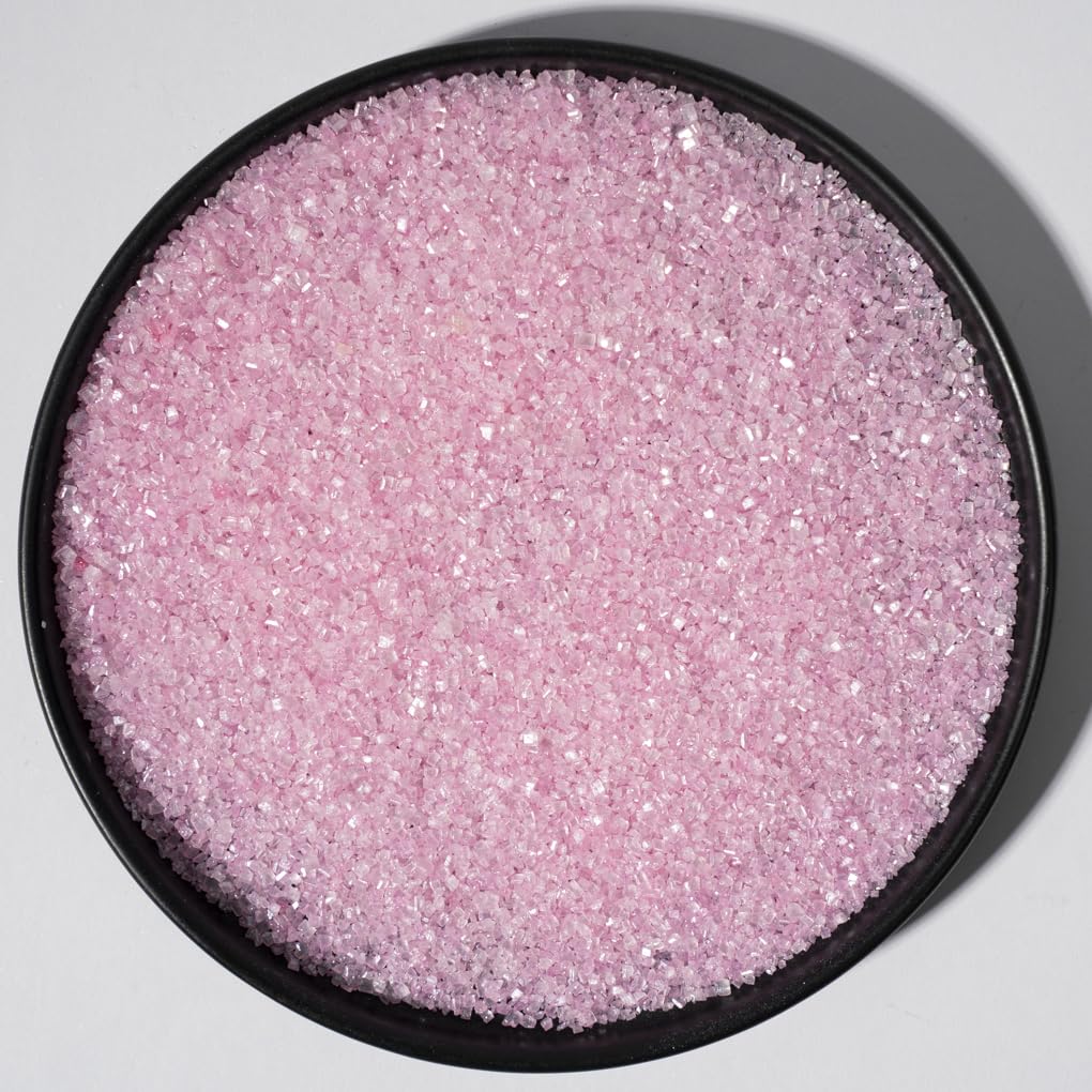 NIPEOR Pink Sanding Sugar Edible Sprinkles for Cakes, Cupcakes, Cookies, Ice Cream Toppings - Baby Pink Color
