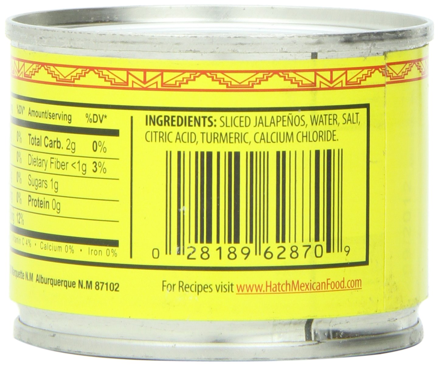 Hatch Chile Company Hatch Nacho Sliced Jalapenos, 4-Ounce (Pack of 12)