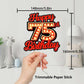 Happy 75Th Birthday Cake Topper Fluorescent Flashing Night Out Hen Movie Nightclub Theme Decor Supplies Woman Man Happy Birthday