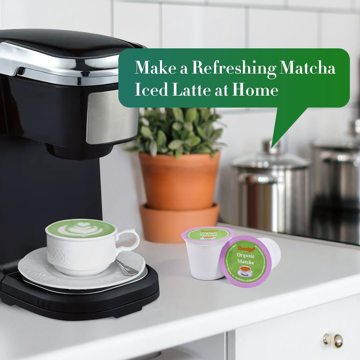 Eastsign Matcha Tea K Cups For Keurig, Matcha Tea Of 16-Count Pack, Matcha Latte, Matcha Keurig Pod For Keurig, Gifts For Festival