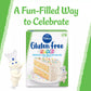 Pillsbury Gluten Free Funfetti Cake & Cupcake Mix, 17 oz (Pack of 3)