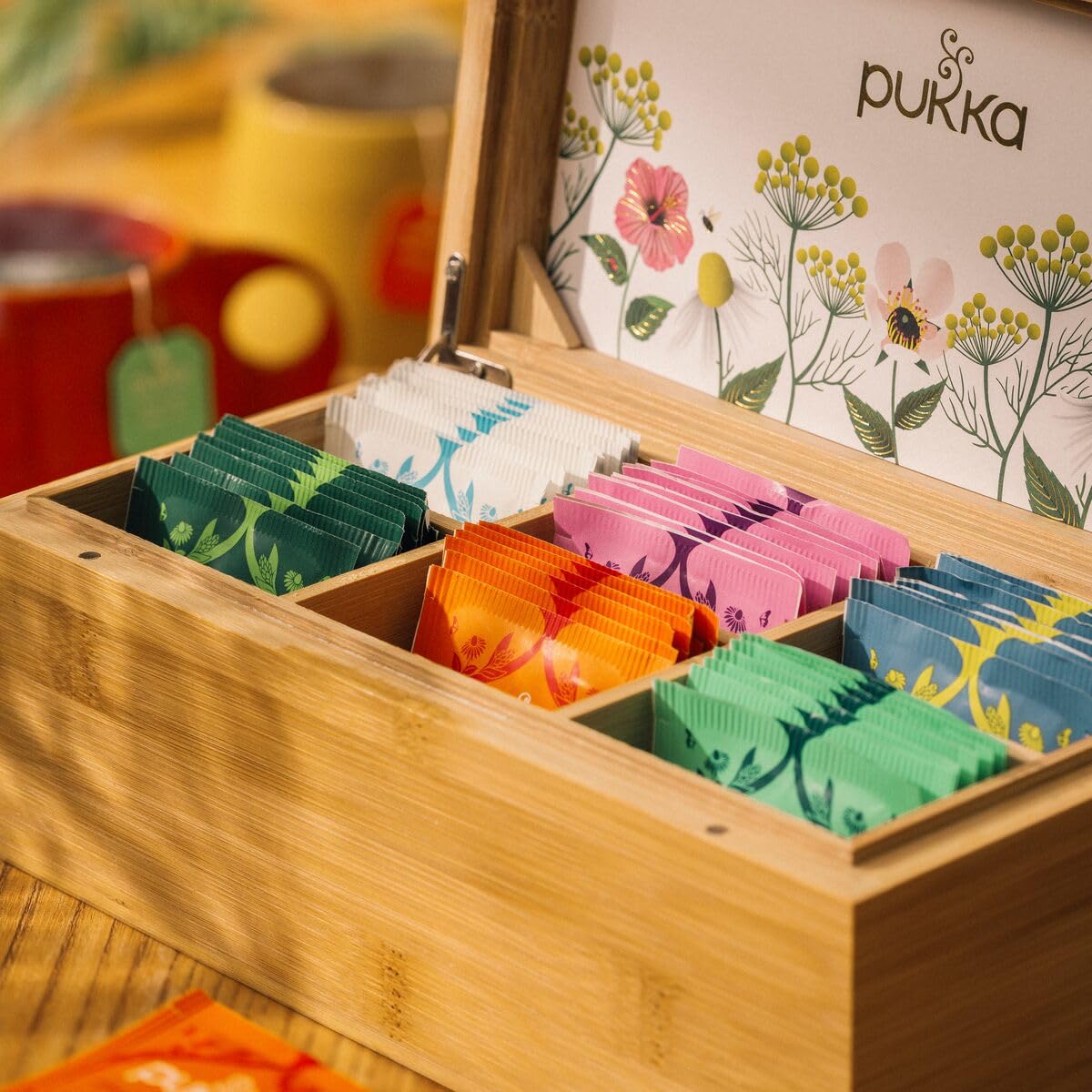 Pukka Herbal Tea Discovery Chest, Exquisite Selection Of Organic Infusion Teas In A Bamboo Box, Ideal Gift With Assorted Herbal
