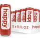 happy coffee canned caramel latte, 11 oz. cans, 12 pack, notes of marshmallow & comfort, 100% arabica beans, no artificial flavo