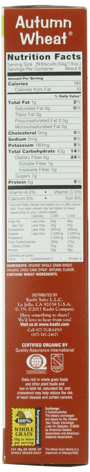 Kashi Go Cold Breakfast Cereal, Vegan Protein, Fiber Cereal, Peanut Butter Crunch, 13.2Oz Box (1 Box)