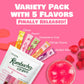 TEAZEN Kombucha Tea Variety Pack - 20 Sticks, 5 Flavors: Peach, Mango-Guava, Strawberry-Kiwi, Citron, Mulled Wine