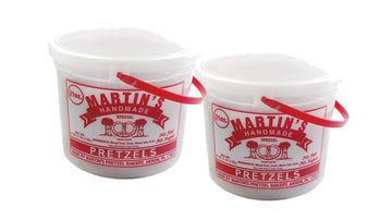 Martins Handmade, Hand Twisted Pretzels With Salt- 21 Oz. Tub (2 Tubs)