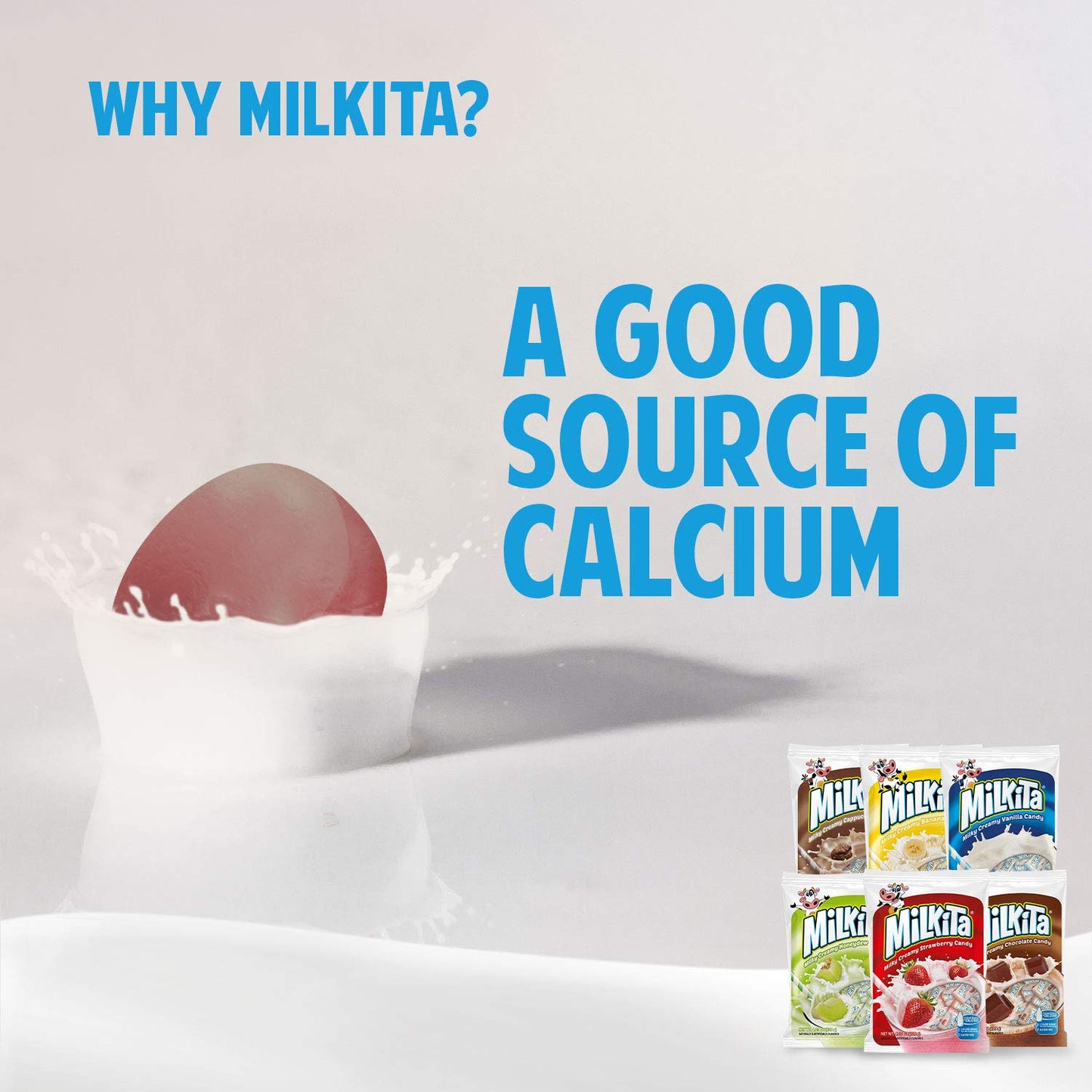 Milkita Creamy Shake Candy (Assorted Flavors, 6 Pack (180 Pcs))