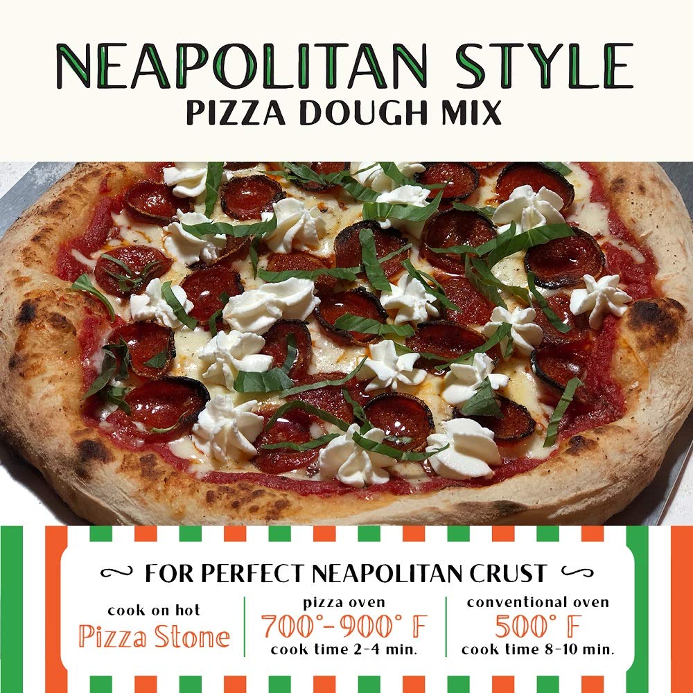 Urban Slicer Pizza Worx - Neapolitan Style Pizza Dough - At-Home Pizza Making Kit For Classic Artisan Crust - 13.4 Oz. Bags - 2 Pack - Makes 4 Pizzas