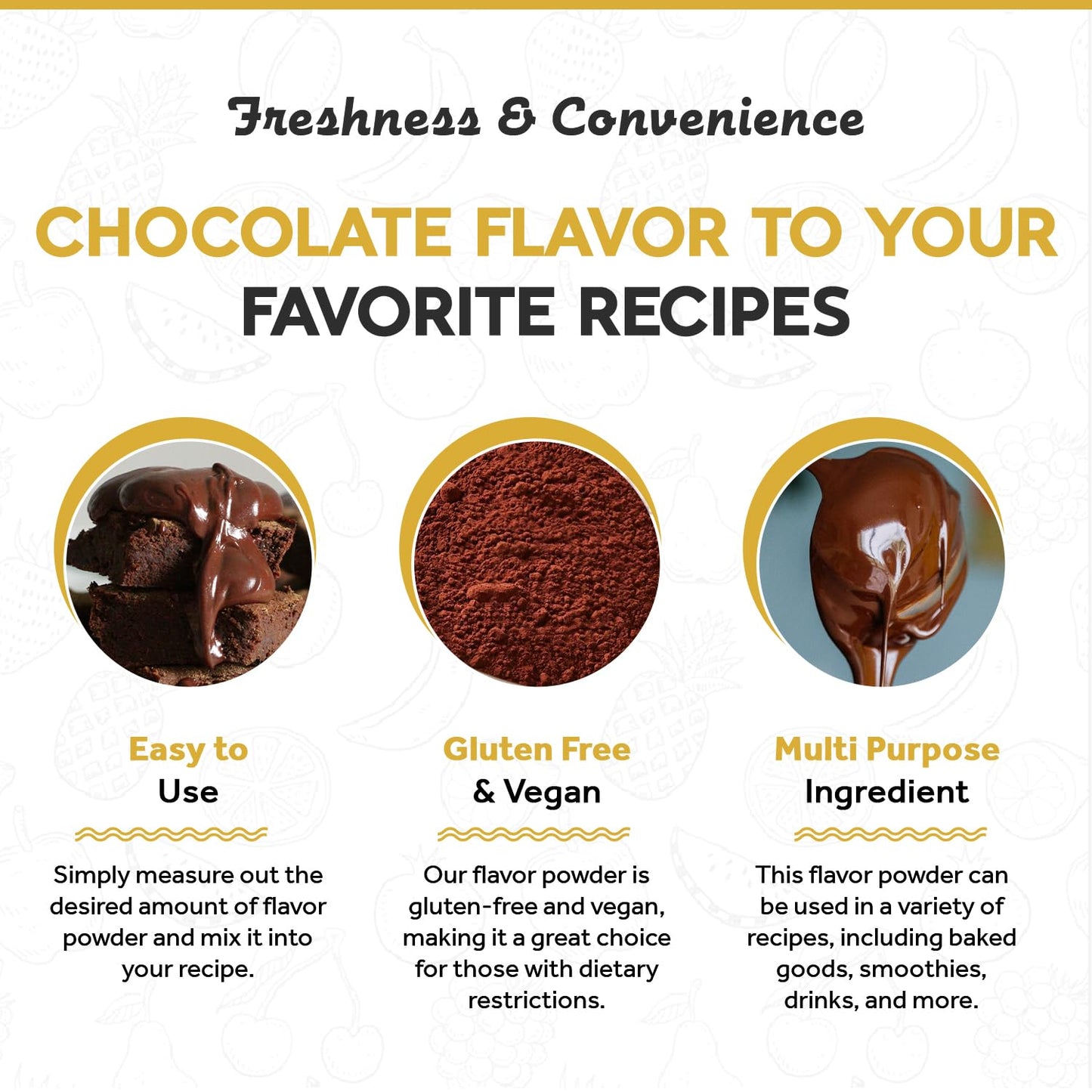 Fanale Premium Chocolate Bubble Tea Flavoring Powder | Perfect For Baking, Smoothies, Desserts And Drinks | Instant Flavoring Po