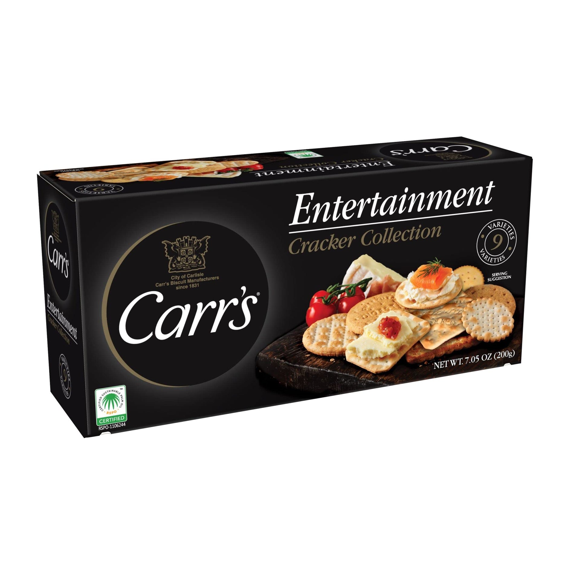 Carrs Entertainment Crackers, Snack Crackers, Party Snacks, Variety Pack, 7.05oz Box (1 Box)