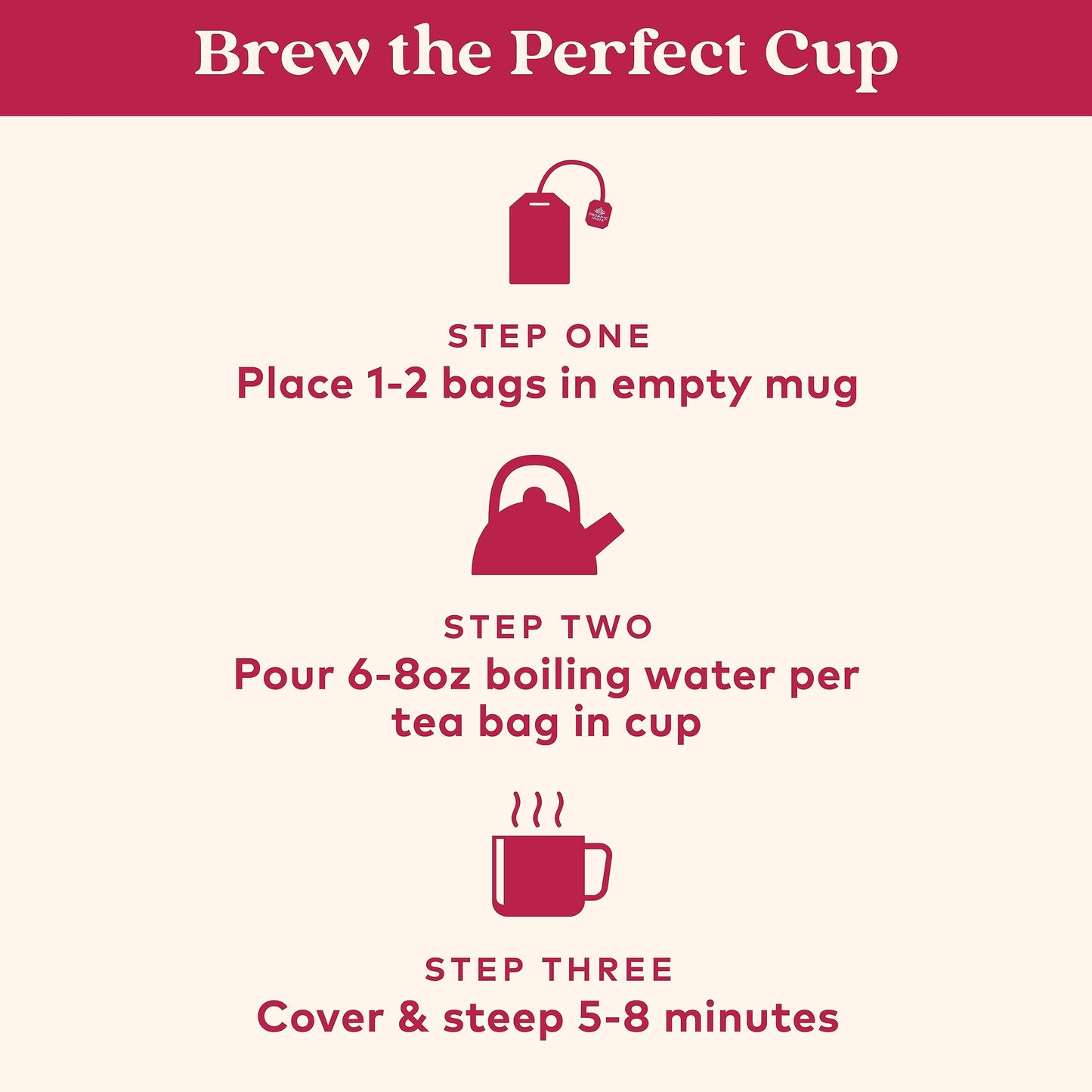 Organic Cinnamon Rose Tulsi Tea