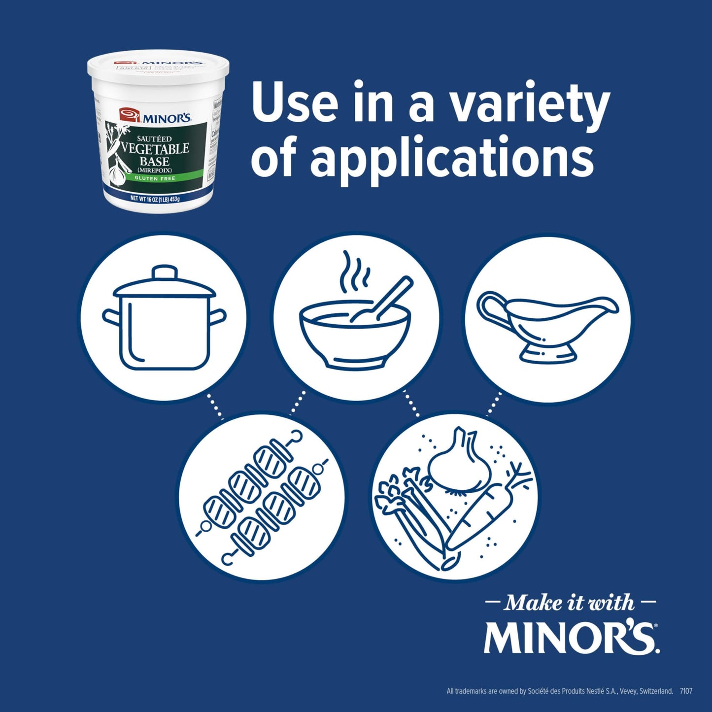 Minor'S Sauteed Vegetable Base, Vegetarian, Instant Vegetable Stock And Base, Great For Soup Broth And Sauces, No Added Msg, Glu