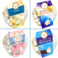 4 Pack Krunchy Melts Original Meringue Cookies | Fantastic Four 4-Pack | Vanilla, Birthday Cake, Cotton Candy, Chocolate Chip | 