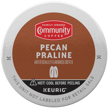 Community Coffee Pecan Praline Medium Roast Single Serve Keurig K-Cup Pods 32 Ct Box