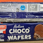 Bentons European Cookies Italian Choco Wafers 5.08Oz 144G (Two Bags)