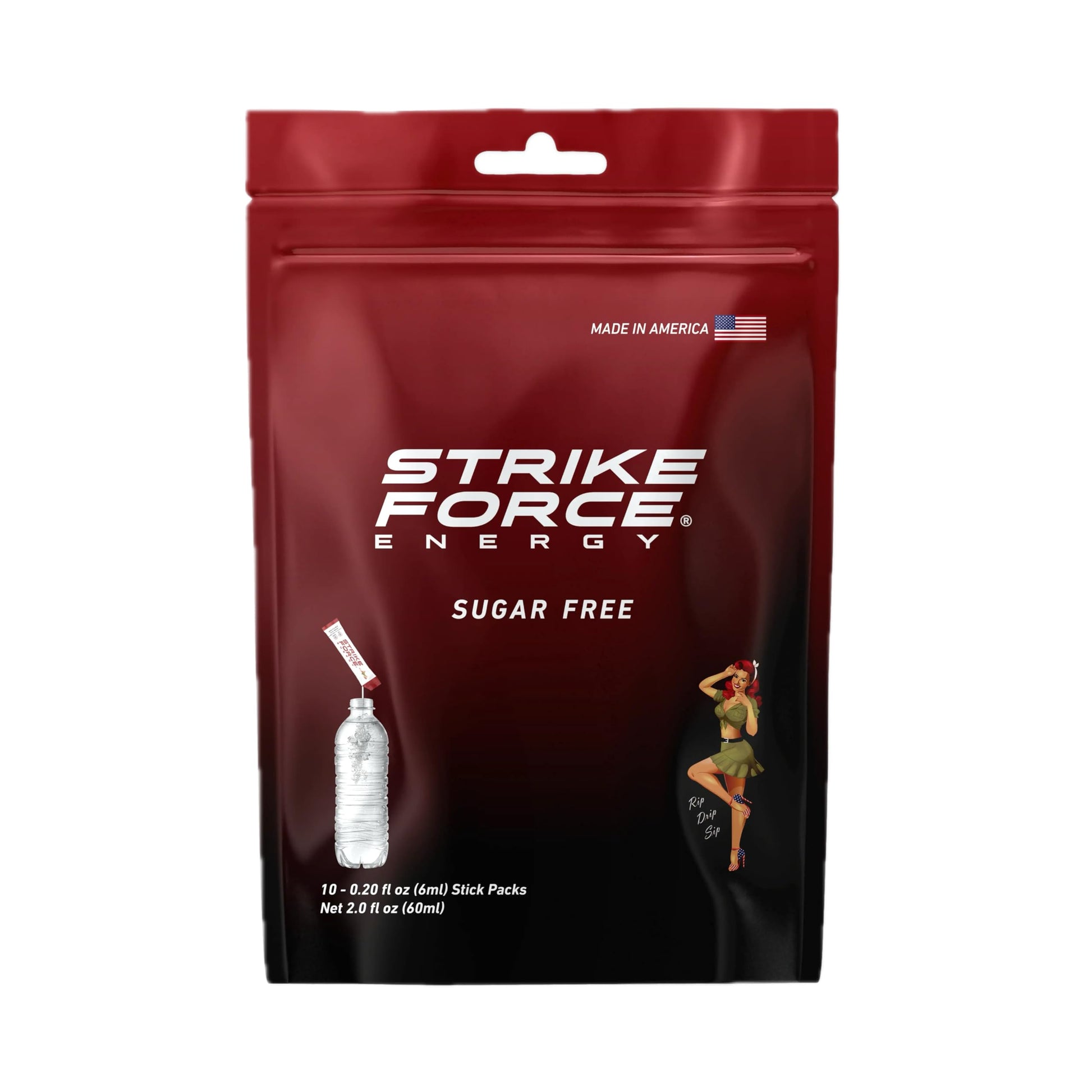 Strike Force Energy Drink Mix - Oriflavor Blendal Flavor - Natural Tasting Energy Blend Drink - Turn Any Drink Into A Healthy Energy Drink - Zero Calories  Keto Friendly  Sugar Free  Pre Workout (10 Liquid Packs)