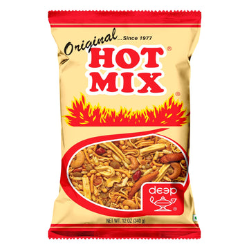 Deep Hot Mix Original Chawanu Namkeen Snacks - 12 oz/340gram | Home style Indian Namkeen mixture | Crispy & Crunchy Traditional 