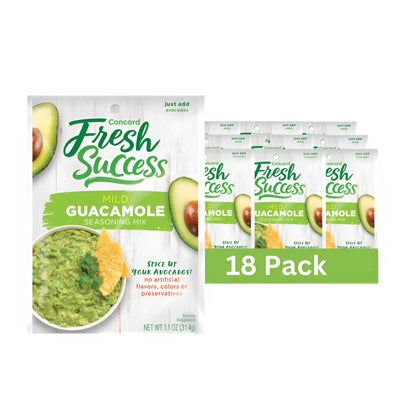 Concord Foods Classic Mild Guacamole Mix Authentic Flavor for Dips, Avocados, and Salsas with Natural Flavor and Easy Preparatio
