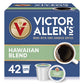 Victor Allens Coffee Hawaiian Blend Medium Roast 42 Count Single Serve Coffee Pods for Keurig K-Cup Brewers