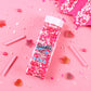 Edible Pink Sprinkles For Cake Decorating, Pink Confetti Sprinkles, Pink Jimmy Sprinkle Mix, Perfect For Baking, Cake, Cupcakes,