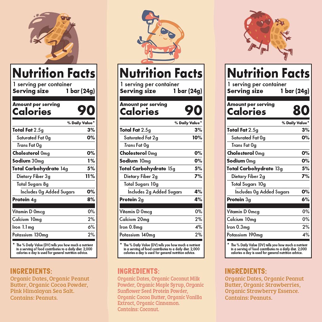 Skout Organic Kids Snack Bar Variety Pack (36 Pack) | Organic Kids Snack Bars | Plant-Based Nutrition | Vegan | Gluten, Dairy, &