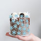 50 Pcs Edible Snowflake Cupcake Toppers Winter Frozen Theme Cupcake Picks Rice Paper Chrstmas Snowflake Cake Decorations For Win