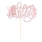 Ephlyn Butterfly Cake Toppers - 3D Birthday Decorations - Rose Gold - Model EPH-2022-116-20