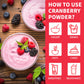 Cranberry Powder, 6.34Oz/180G Freeze Dried Cranberries Powder, Fruit Powder, No Sugar, No Additives, For Baking, Smoothies, Juic