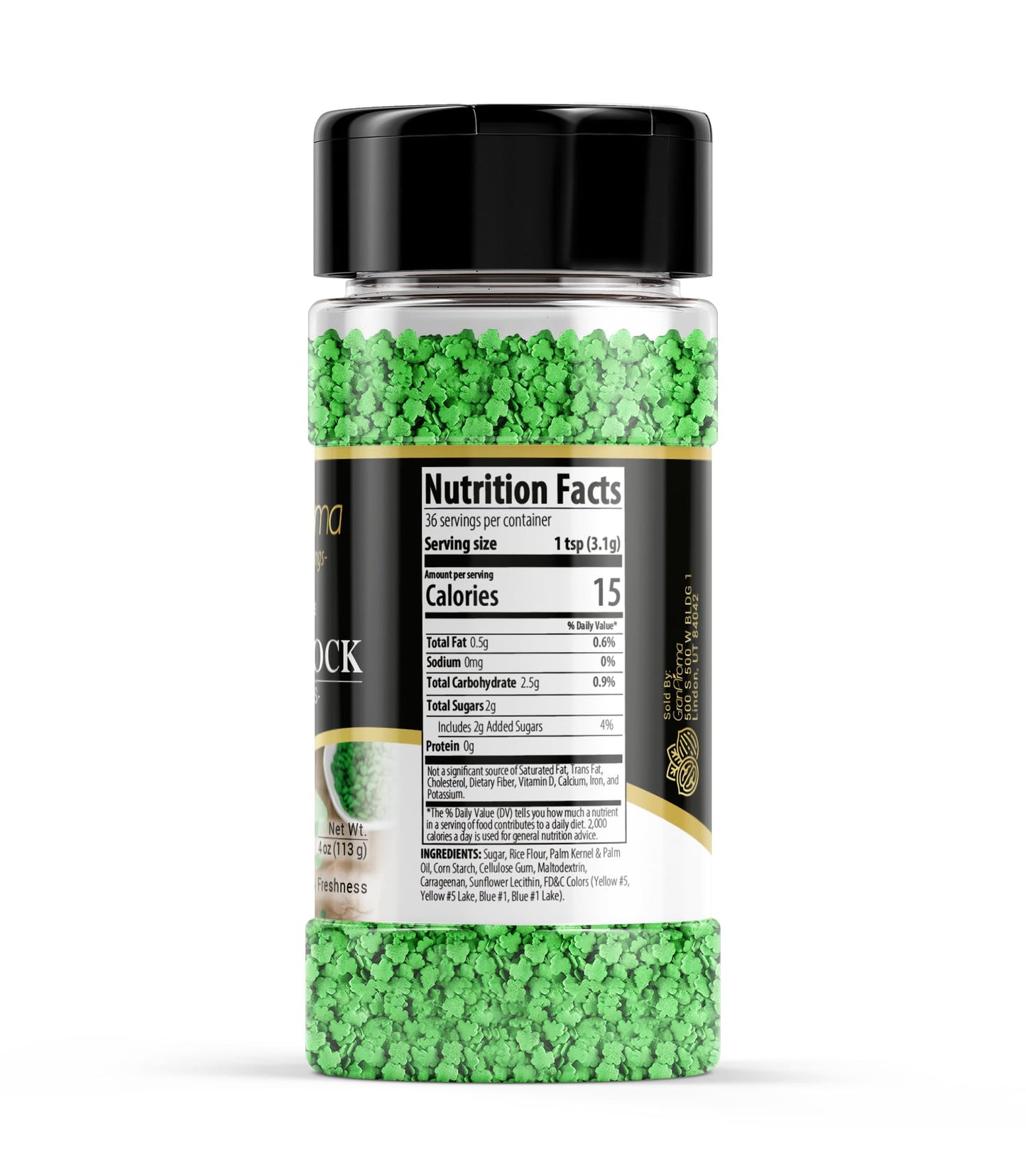 Granaroma Shamrock Sprinkles, Decorative, St. Patrick'S Day, Fun Shapes