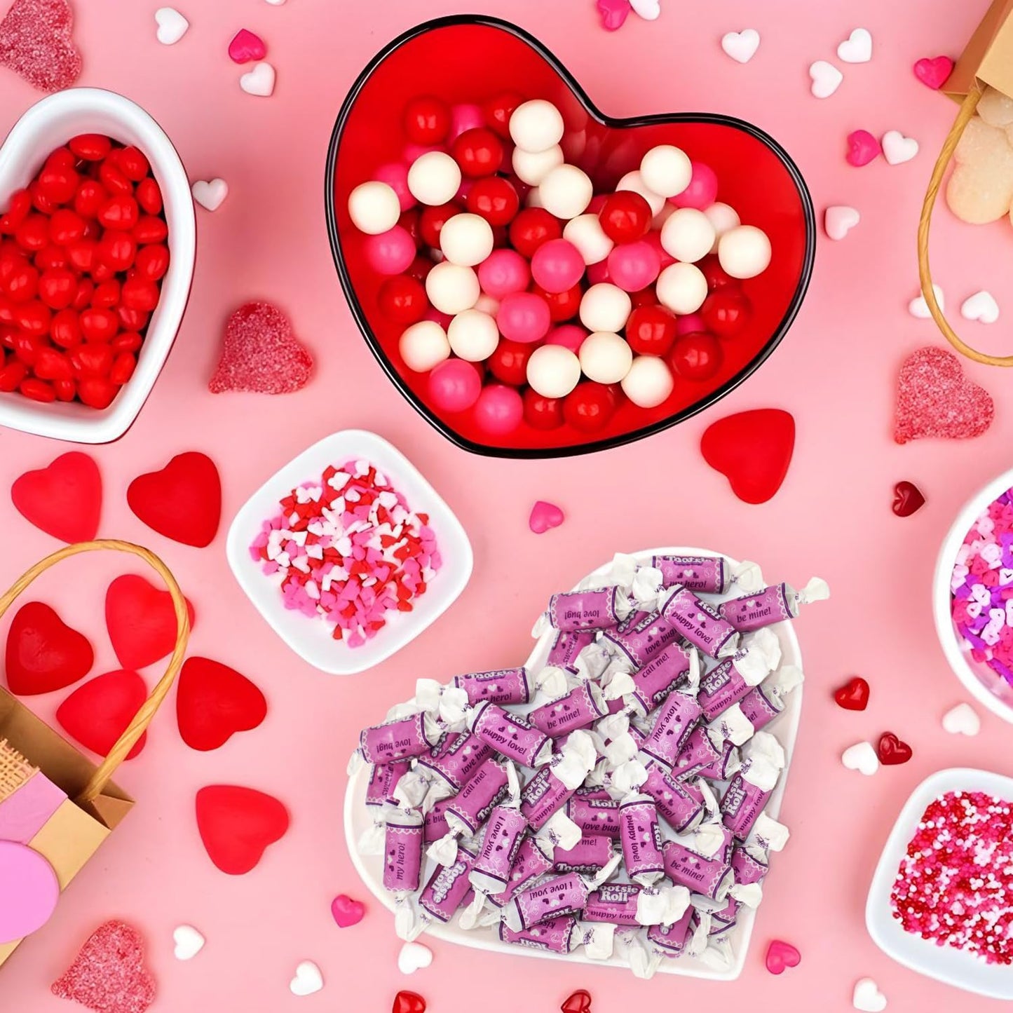 Toottsie Roll Midgees Valentine'S Candy 1 Pound - Individually Wrapped Candy Original Flavor, With Fun Messages On Every Wrapper