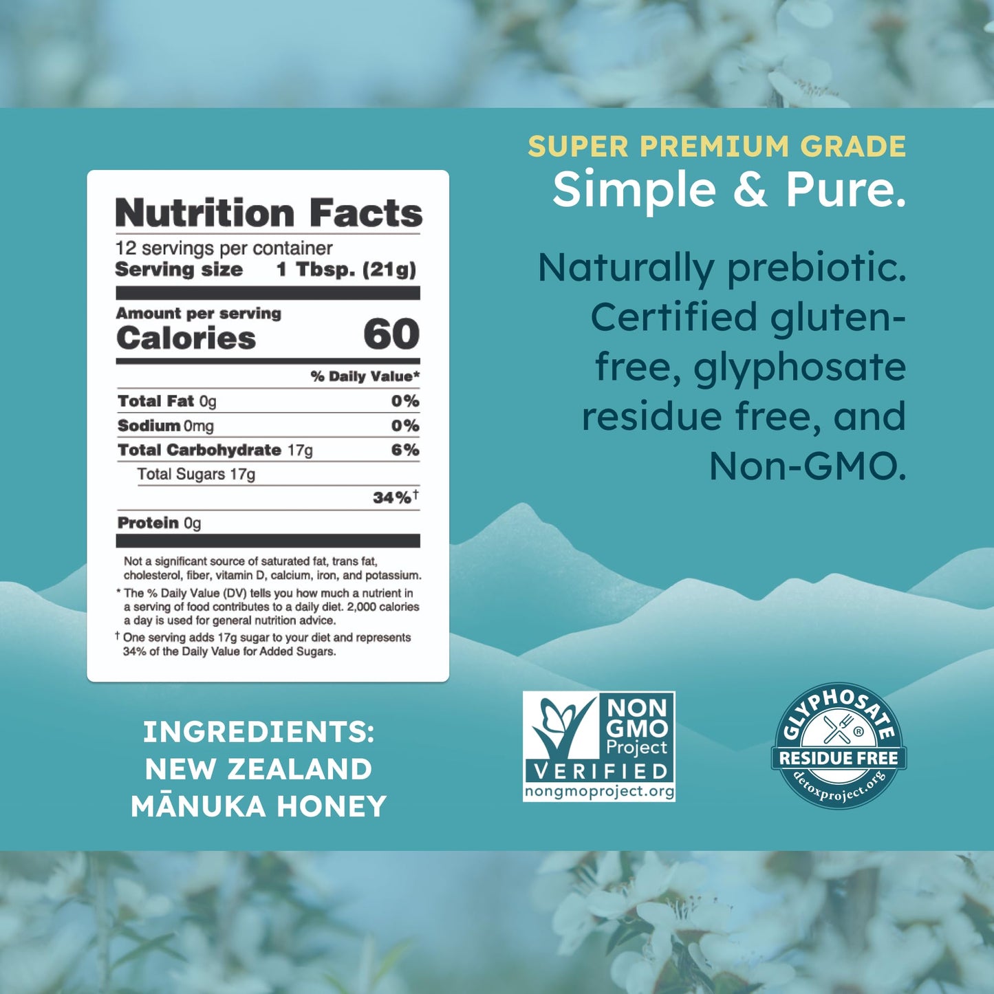 Melora Raw Manuka Honey from New Zealand | UMF 10+ | MGO 265+ | 8.8 Oz Jar | Safe for Skin Care | Edible & Healthy Sugar Alterna