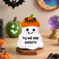 TI-EDC Boo Basket Stuffers for Him Her, Halloween Ghost Handmade Positive Crochet Doll, Funny National Boyfriend Ghost Decor for
