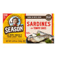 Season Sardines in Tomato Sauce - Wild Caught, 22g of Protein, Keto Snacks, More Omega 3's Than Tuna, Kosher, High in Calcium, C