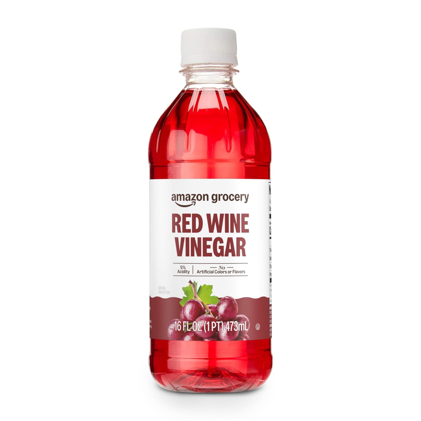 Amazon Grocery Red Wine Vinegar 16 Fl Oz (Pack of 1)
