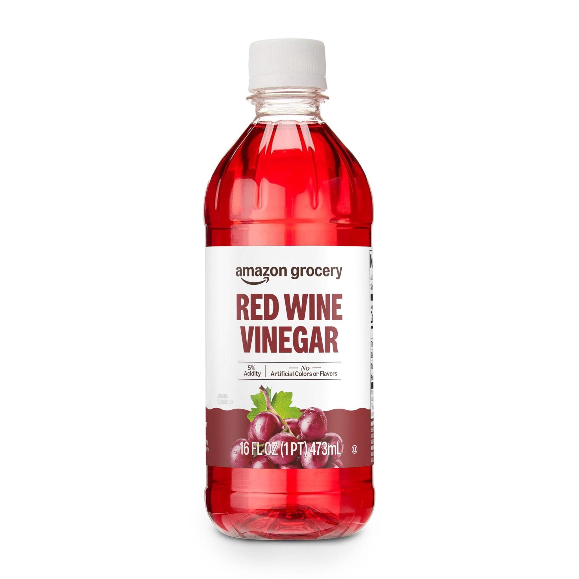 Amazon Grocery Red Wine Vinegar 16 Fl Oz (Pack of 1)