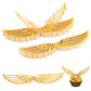 50Pcs Golden Snitch Wings Chocolate Decoration, Coldairsoap Happy Easte Cupcake Toppers Party Chocolate Wings Decor With 50Pcs G