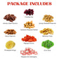 Merry Christmas And Happy New Year 6 Tier Indulgence Gift Basket Tower With Dried Fruits & Nuts - Gourmet Food Present For Men &