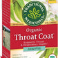 Traditional Medicinals Tea  Organic Throat Coat Eucalyptus  Throat and Respiratory Support  96 Tea Bags (6 Pack)
