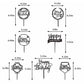 Acrylic Happy Birthday Cake Topper Birthday Cupcake Topper Cake Pick Decorations For Birthday Party Cake Desserts Pastries 4 Col