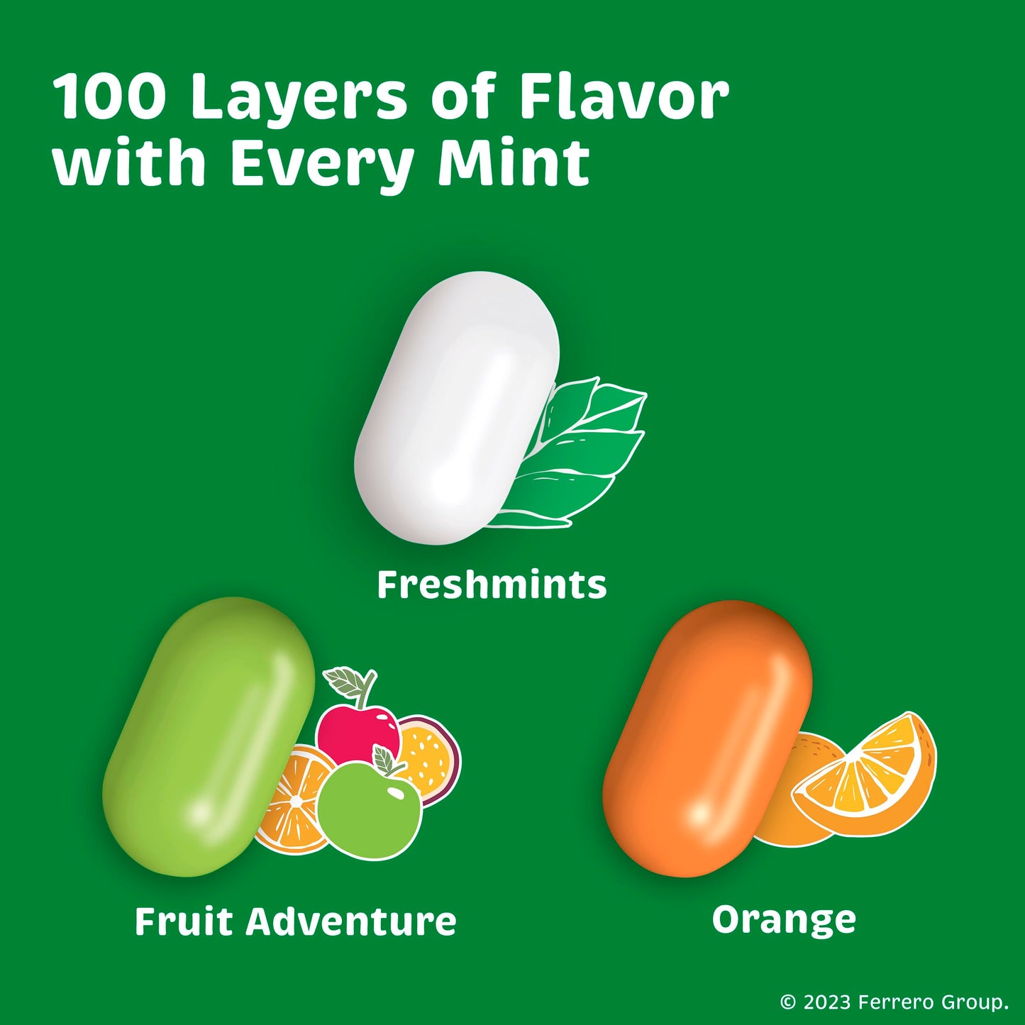 Tic Tac Flavor Variety Pack, 12 Count, On-The-Go Refreshment, Stocking Stuffers, 1 Oz Each