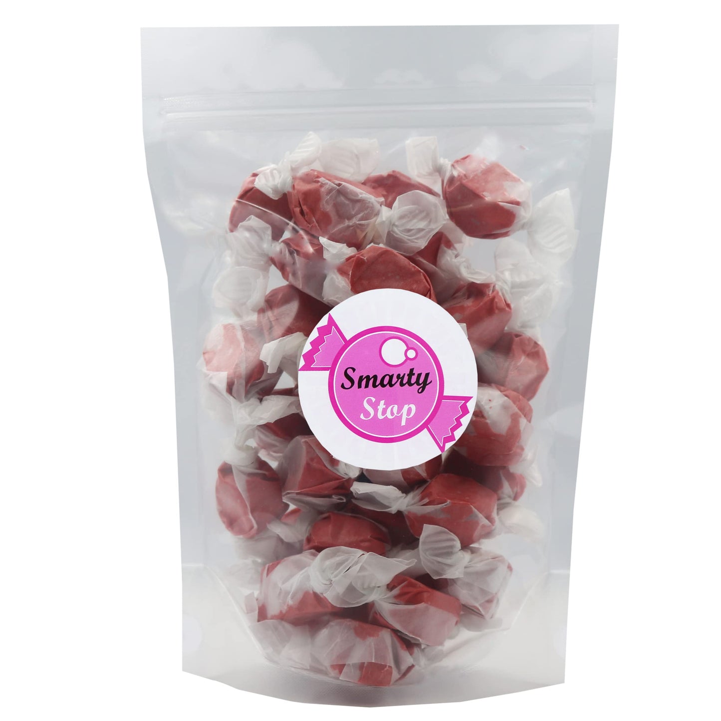 Gourmet Soft And Chewy Salt Water Taffy Candies - Individually Wrapped - Bulk Bags (Red Cherry, 2 Pound (Pack Of 1))