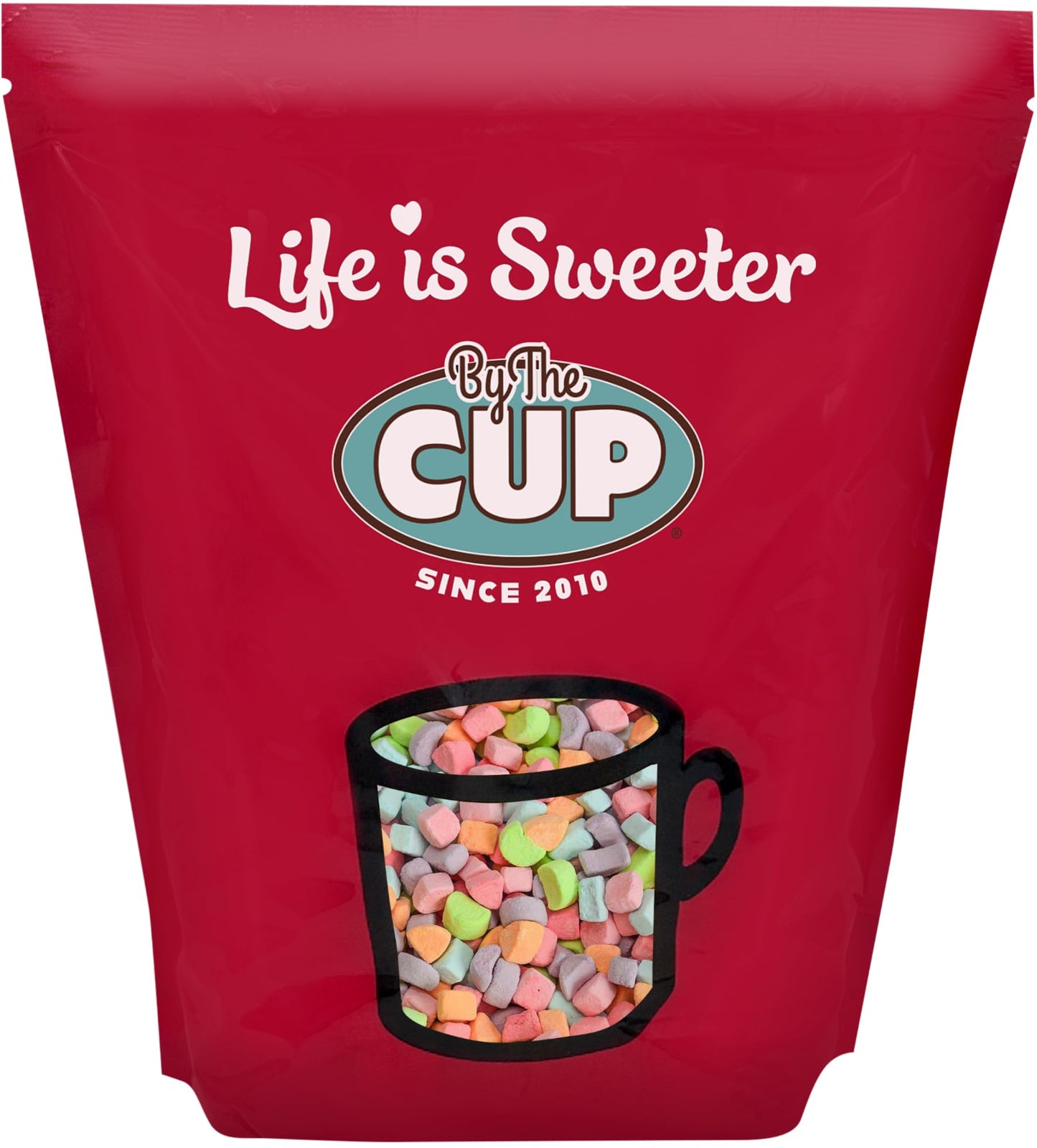 By The Cup Assorted Dehydrated Cereal Marshmallow Bits, 10 Oz Bulk Bag