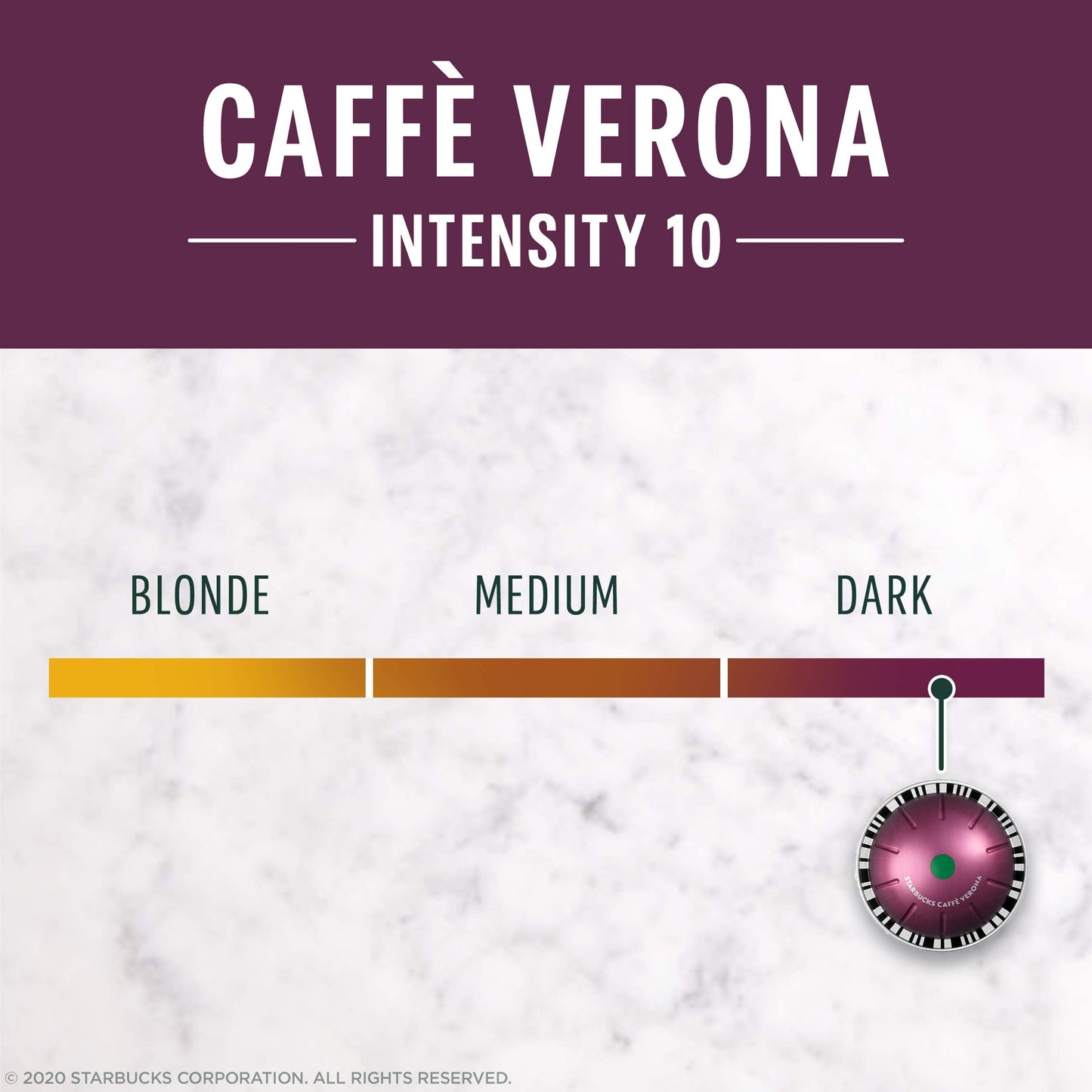 Starbucks by Nespresso Vertuo Caffè Verona Dark Roast Coffee Pods, 32 Count, Brews 7.8 oz.