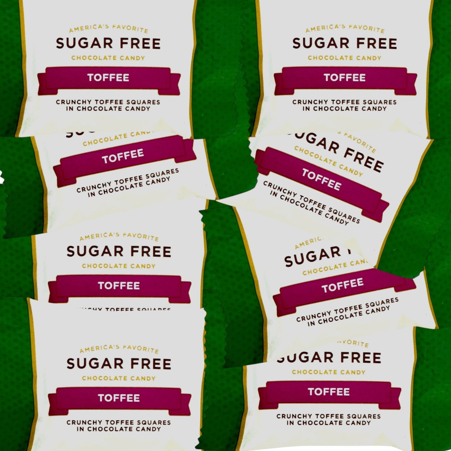 Sugar Free Chocolate Toffee Delight-1 lb Deliciously Crafted for a Guilt-Free Indulgence Made with Stevia Extract-Perfect for Health-Conscious Chocolate Lovers(16 oz)