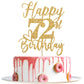 Happy 72Nd Birthday Cake Topper, 72Nd Birthday Decorations For Men/Women, Cheers To 72 Years, Hello 72, 72Nd Happy Birthday Part