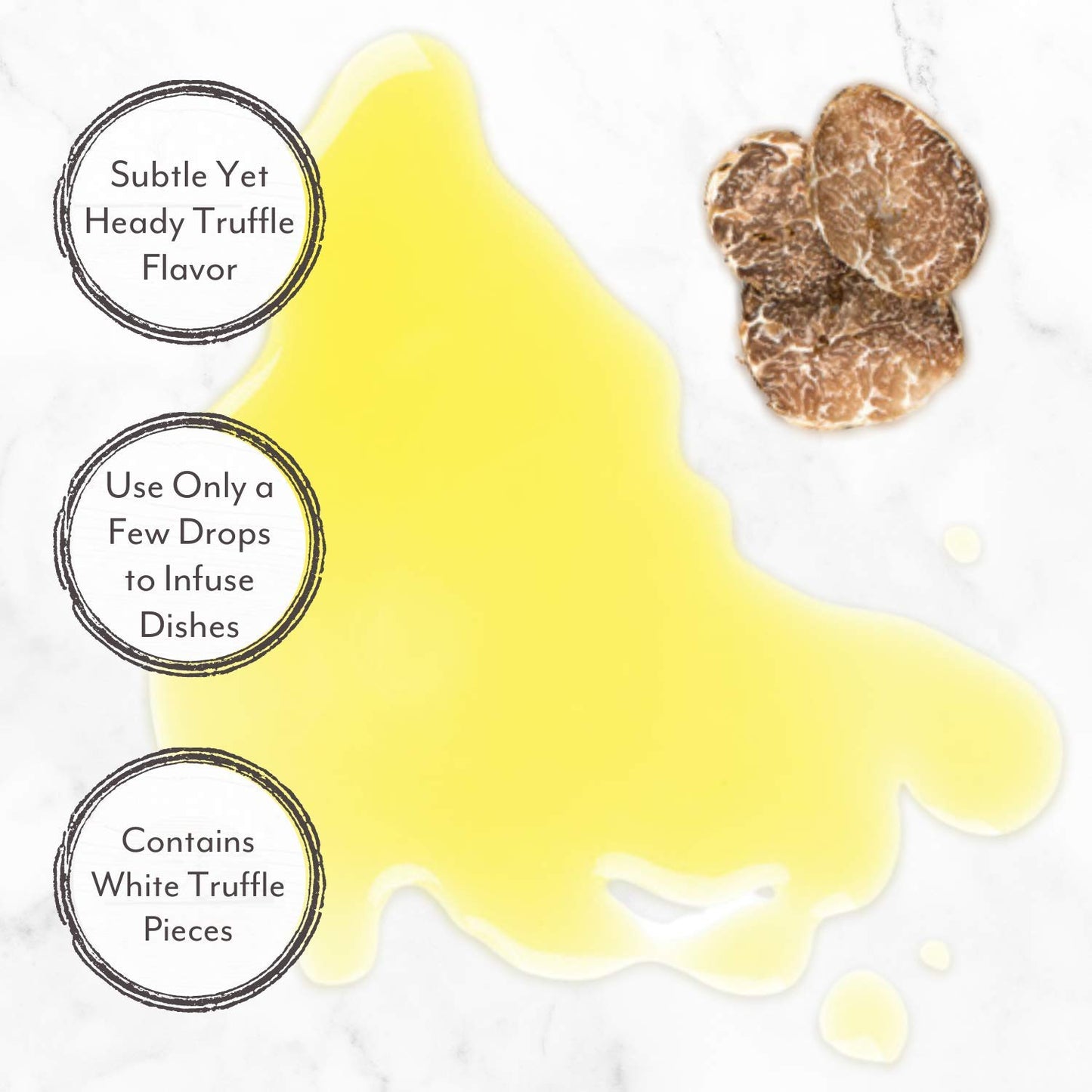 Roland Foods White Truffle Oil, Extra Virgin Olive Oil With White Truffle Pieces, Specialty Imported Food, 1.86 Ounce Bottle, Pack Of 2
