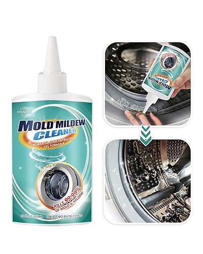 Hihwem Mold Mildew Remover Gel Household Cleaner For Sealant Tiles Grout Washing Machine Cleaner Bathroom Stain Remover Home Kit