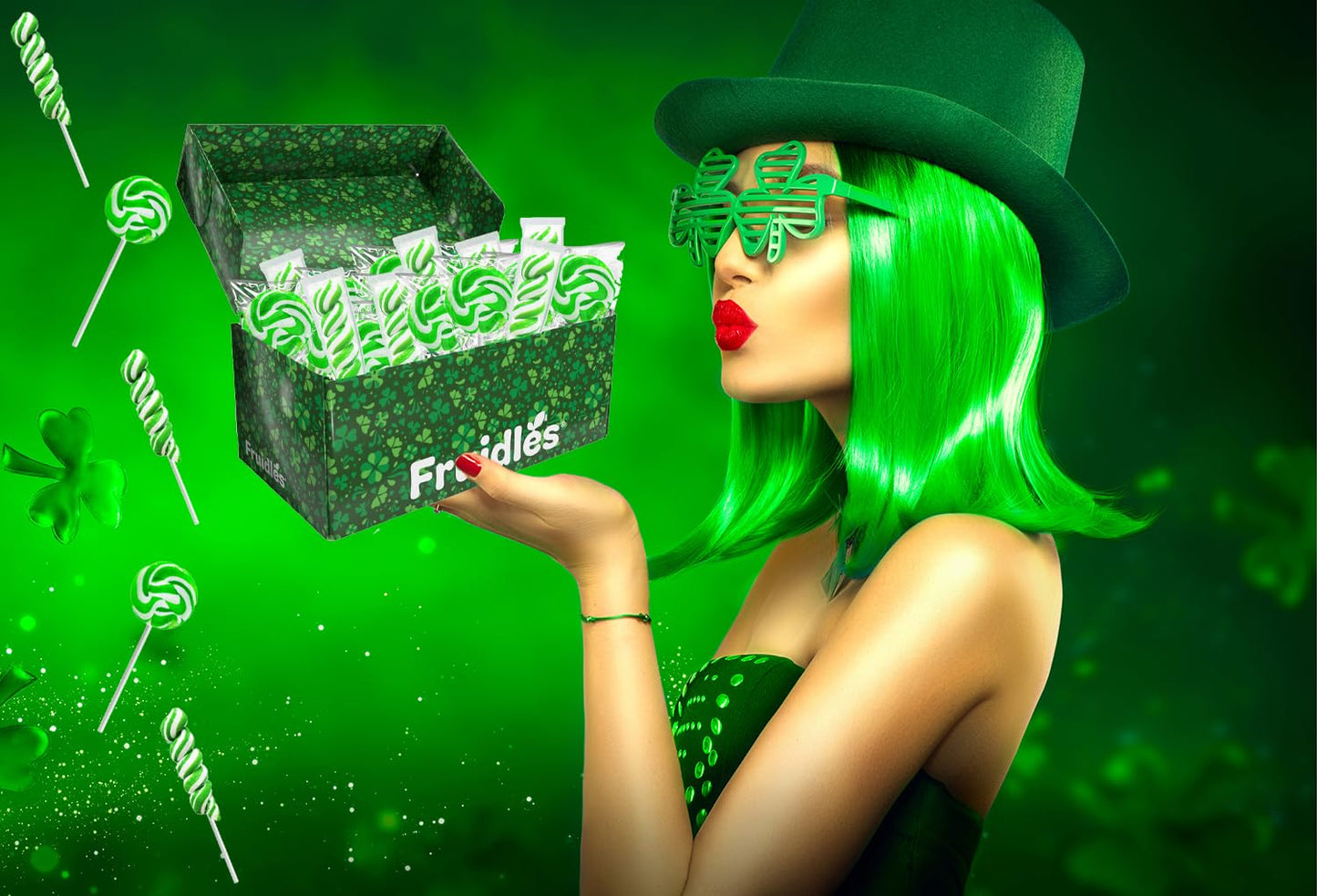 Fruidles St. Patrick'S Day Swirl Variety Lollipops, Party Favor Box, Individually Wrapped (288-Pack)