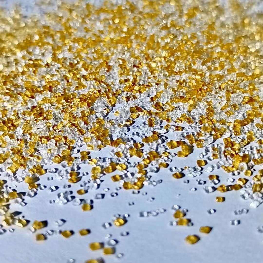 Edible Sanding Sugar Sprinkles For Cookie Decorating, Sugar Sprinkle Mix For Celebration Cakes, Cupcakes, Cookies, 3Oz (Gold&Whi